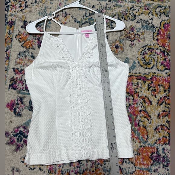 Lilly Pulitzer | white blouse tank size 4 - Picture 7 of 7